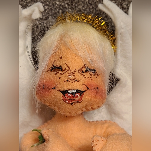 NWT Vintage Annalee 7" Mistletoe Cherub Mobilitee Doll 1992 - Picture 10 of 10